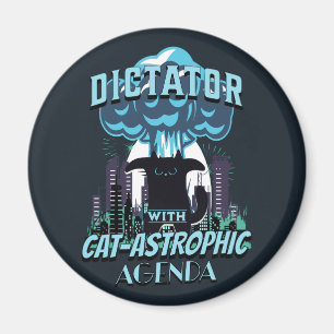Das katastrophale Funny Cat Design Magnet