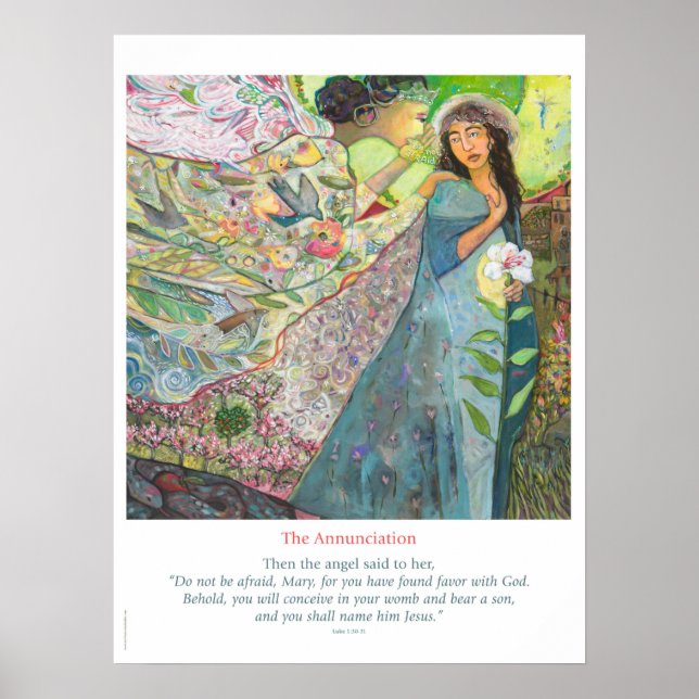 Das katholische Poster der Ankündigung, Luke 1:30- (Vorne)
