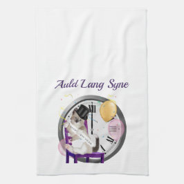 Das Kätzchen-personalisiertes Küchen-Tuch des Handtuch