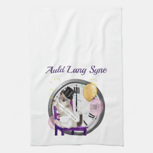 Das Kätzchen-personalisiertes Küchen-Tuch des Handtuch