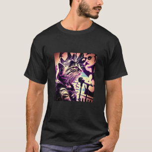 Das Kätzchen singt die Blues Katzen Sänger Jazz O T-Shirt