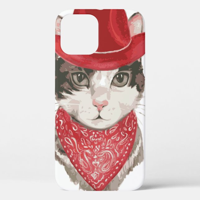 Das Katze-Vasel zeichne mit einem Hattier Case-Mate iPhone Hülle (Rückseite)
