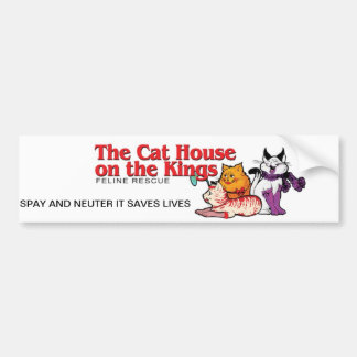 Das Katzen-Haus auf den Königen Autoaufkleber