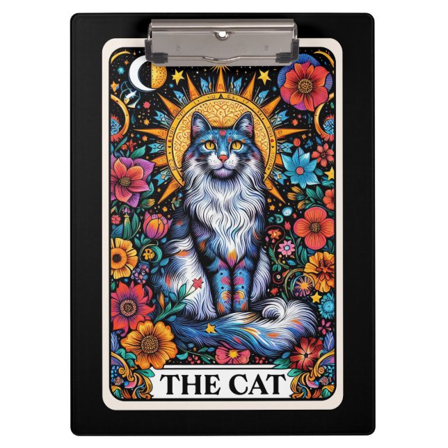 Das Katzen-Tarot – Mystische Feline Klemmbrett (Vorderseite)