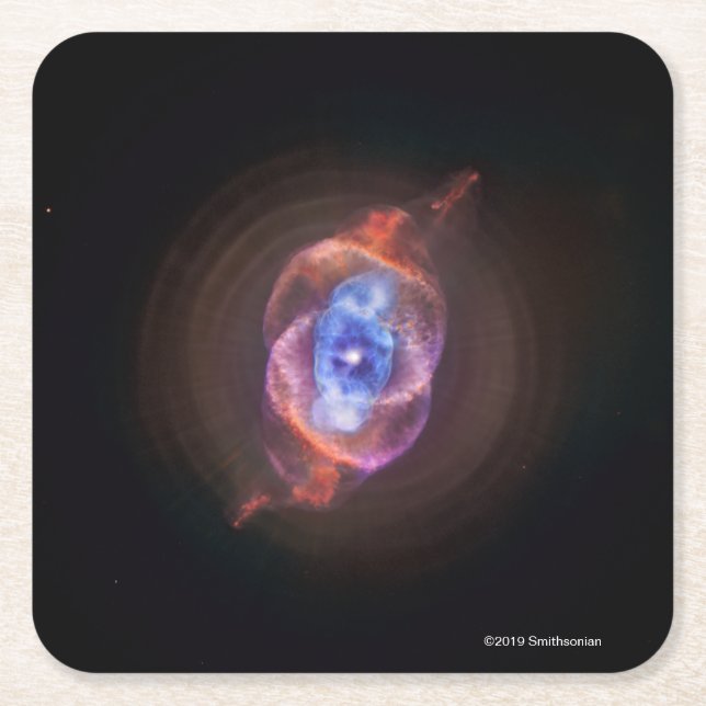 Das Katzenauge Rechteckiger Pappuntersetzer (Vorderseite)