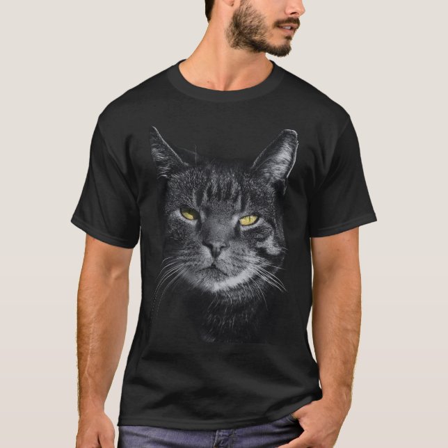 Das katzenschwarze Shirt (Vorderseite)