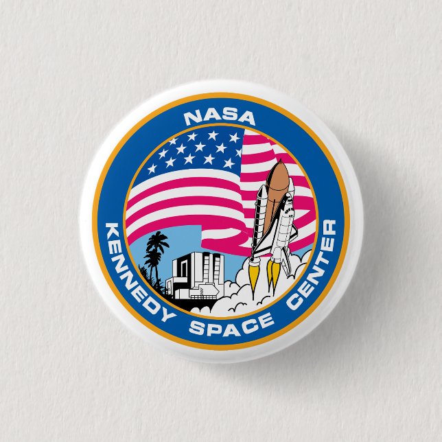 Das Kennedy Space Center der NASA Button (Vorderseite)