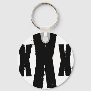 das Kennzeichen des geraden Randes Schlüsselanhänger