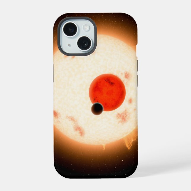 Das Kepler-16 System. iPhone 15 Hülle (Rückseite)