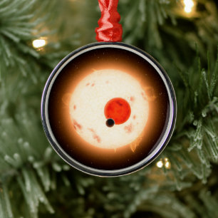 Das Kepler-16 System. Ornament Aus Metall