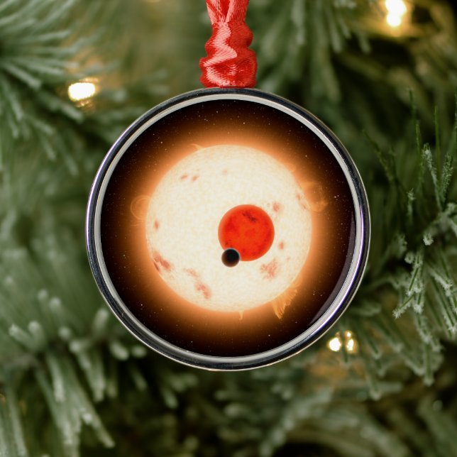 Das Kepler-16 System. Ornament Aus Metall (Baum)