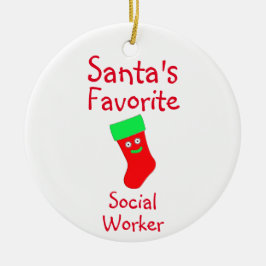 Das Keramik-Ornament der Sozialarbeiter des Weihna Keramik Ornament