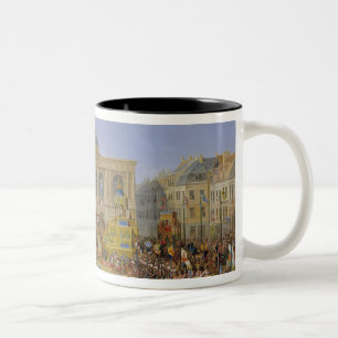 Das Kermesse bei Heilig-Omer im Jahre 1846 Zweifarbige Tasse