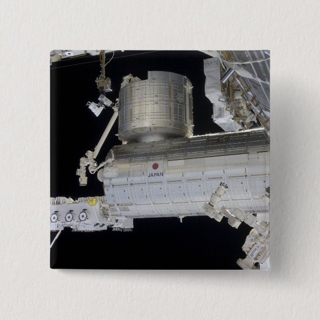 Das Kibo-Labor für das japanische Experimentiermod Button (Vorderseite)