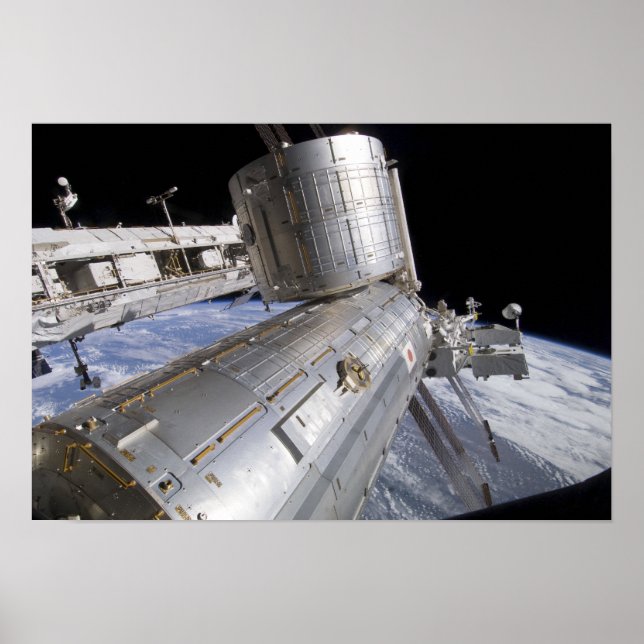 Das Kibo-Labor für das japanische Experimentiermod Poster (Vorne)