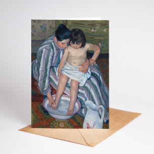 Das Kind badend   Mary Cassatt Karte