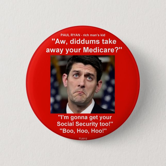 Das KIND des REICHEN MANNES - Knopf Button (Vorderseite)