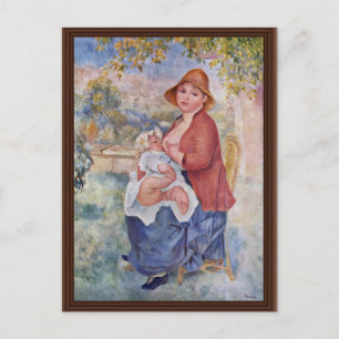 das Kind in der Brust (Mutterschaft), Postkarte