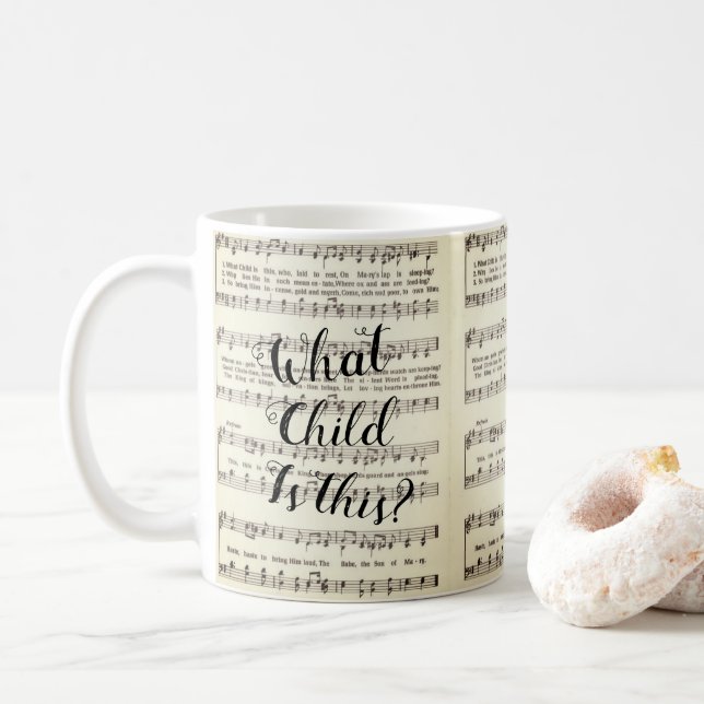 Das Kind ist das Kaffeetasse (Mit Donut)