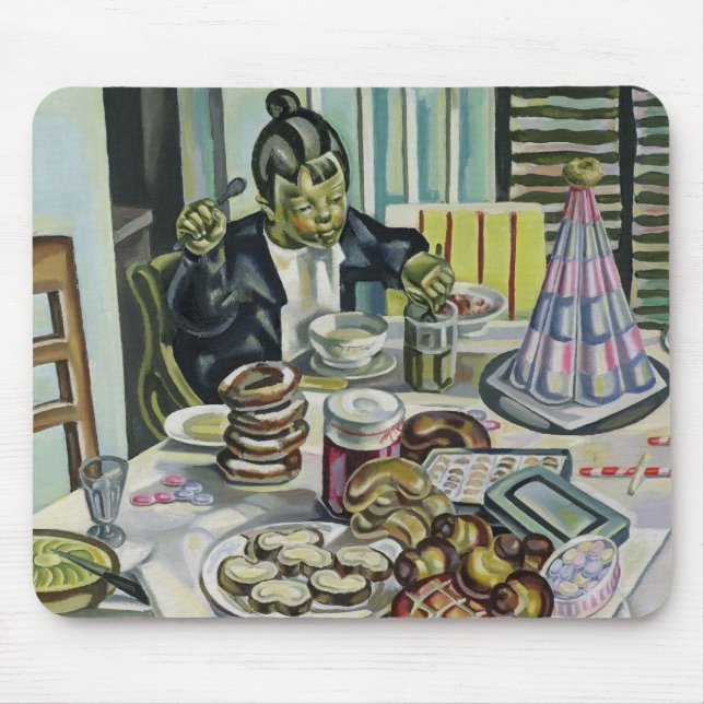 Das Kind mit den Kuchen Mousepad (Vorne)