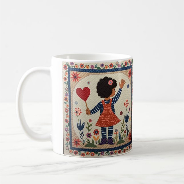 Das Kind selbst ist ein Engel. Kaffeetasse (Links)