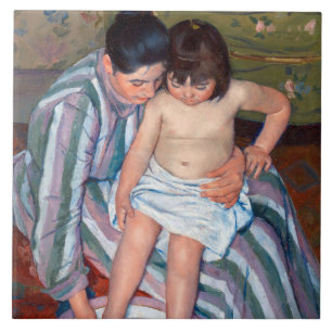 Das Kinderbad, Mary Cassatt Fliese