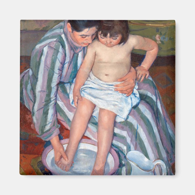 Das Kinderbad, Mary Cassatt Magnet (Vorne)