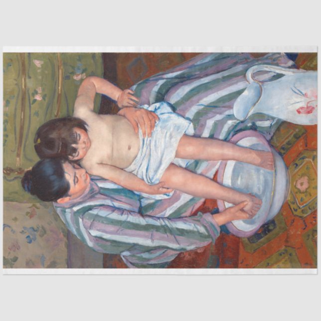 Das Kinderbad, Mary Cassatt Seidenpapier (Vorderseite)