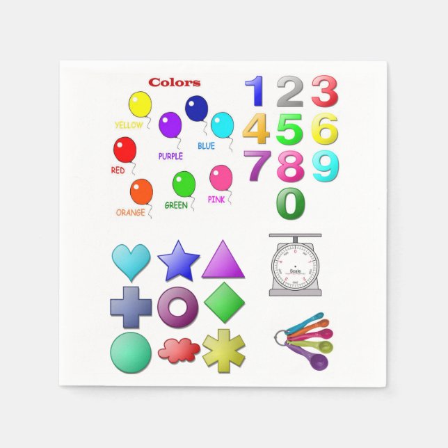 Das Kinderpapier Napkins Serviette (Vorderseite)