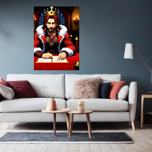 Das King-Signaturpapier Art der AI Poster