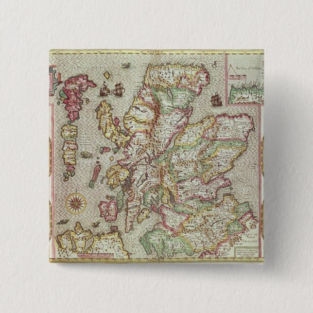 Das Kingdome von Schottland, graviert durch Button (Vorderseite)