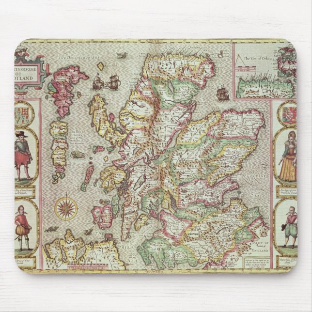 Das Kingdome von Schottland, graviert durch Mousepad (Vorne)