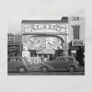 Das Kino Alamo, 1937 Postkarte