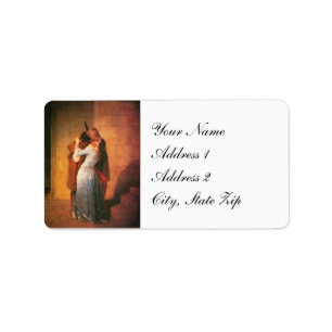 Das Kiss Address Label von Francesco Hayez Adressaufkleber