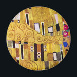 Das Kiss-Muster von Gustav Klimt, Art Nouveau Magnet<br><div class="desc">Der Kuss (Musterbeispiel) von Gustav Klimt ist ein Vintages Viktorianisches Zeitkunstgemälde. Dieses Detail stammt aus einem Liebe- und Romantik-Gemälde mit einem romantischen Paar in verschiedenen Goldtönen, Symbolen und Mustern, die einen Kuss mit einem Bronzestand teilen. Über den Künstler: Gustav Klimt (1862-1918) war ein österreichischer Symbolik-Maler und einer der prominentesten Mitglieder...</div>