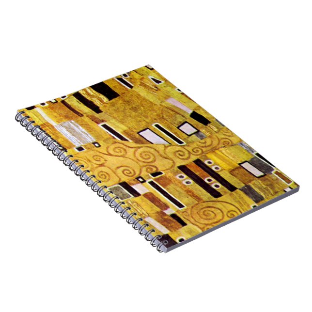 Das Kiss-Muster von Gustav Klimt, Art Nouveau Notizblock (Rechte Seite)