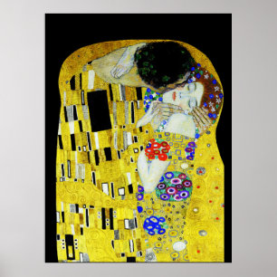Das Kissbild von Gustav Klimt Poster