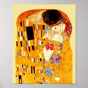 Das Kissbild von Gustav Klimt Poster