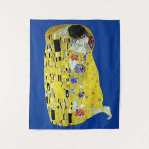 Das Kissbild von Gustav Klimt Wandteppich