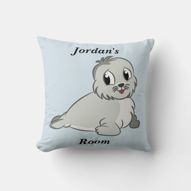 Das Kissen-niedliches Baby-Siegel der Kinder Kissen (Vorderseite)