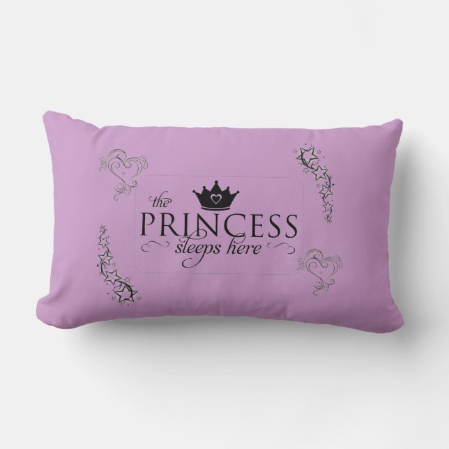 Das Kissen Prinzessin Sleeps Here (Vorderseite)