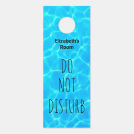 Das klare blaue Foto des Beckens darf nicht gestör Türanhänger