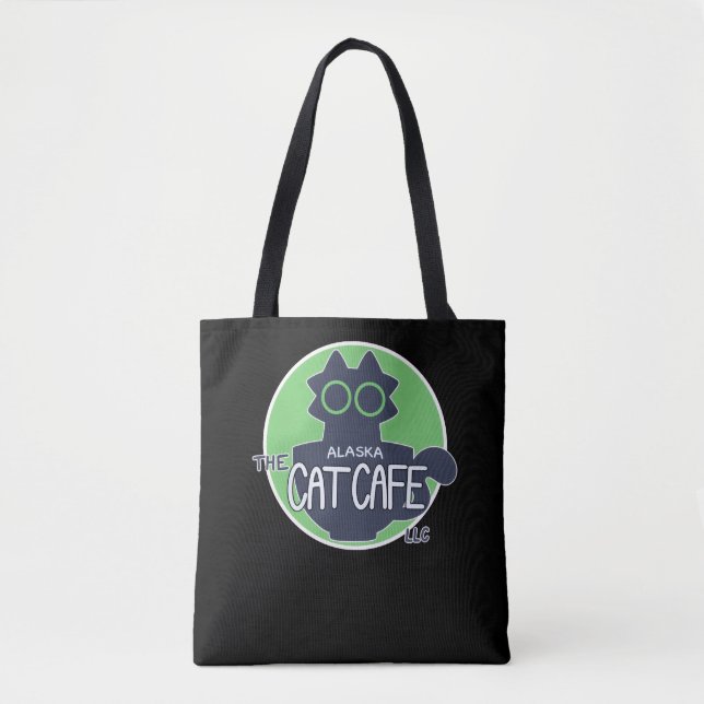 Das klassische Logo-Design des Alaska Cat Cafe (Vorderseite)