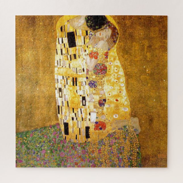 Das klassische Malerwerk Kiss Gustav Klimt Puzzle (Vertikal)