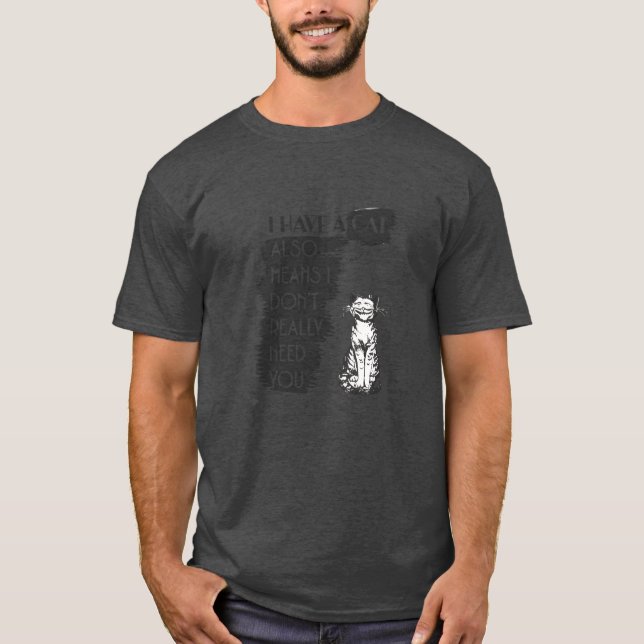 Das klassische Retro der Katze T-Shirt (Vorderseite)