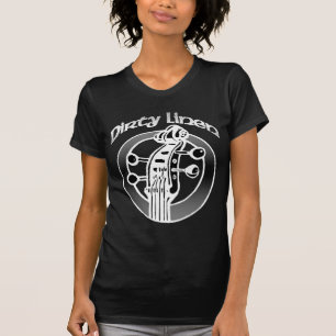Das klassische schmutzige Leinenlogo der Frauen T-Shirt