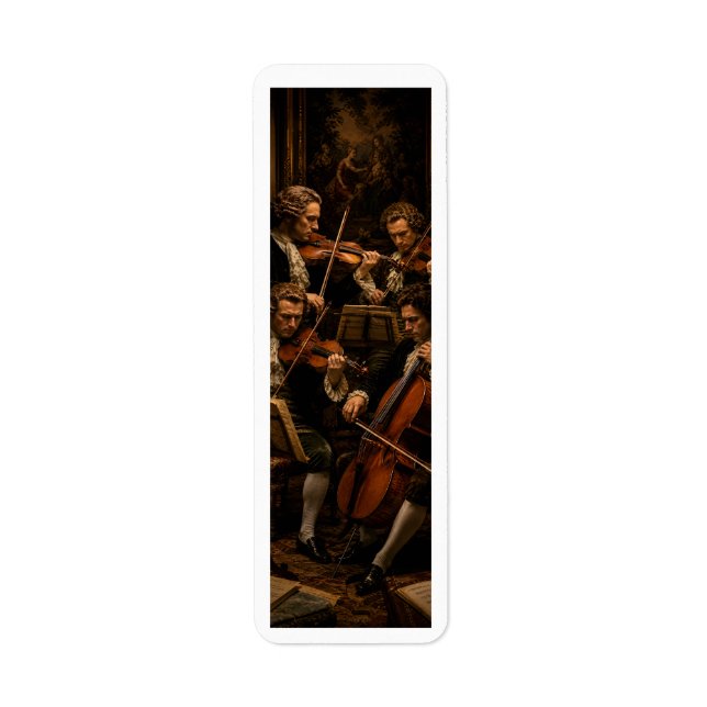 Das klassische Streichquartett - Vintage-Ölgemälde (Vorne)