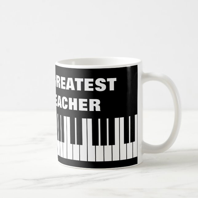 Das Klavier-Lehrerkaffee-Tasse der Welt bestste Tasse (Rechts)