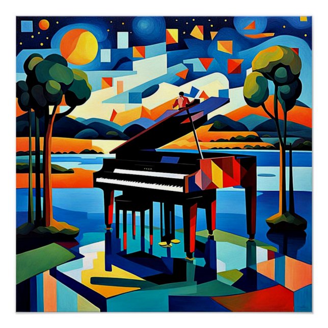 Das Klavier wartet auf 5 Poster (Vorderseite)