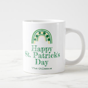 Das Kleeblatt Hufeisen ist der Tag des Patrick Jumbo-Tasse